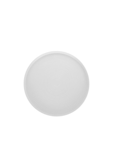 Table d'appoint en aluminium D40x43cm ivoire