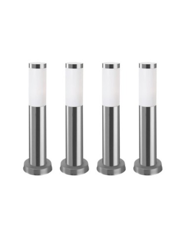 Balise Extérieure (4pcs) IP55 E27 23W Acier Inox.
