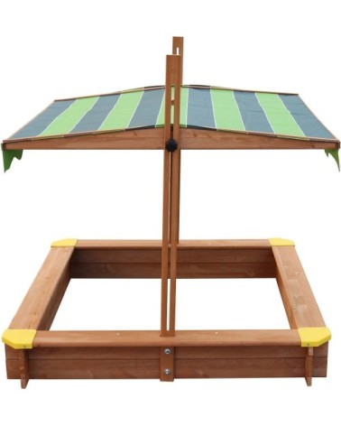 Bac à sable en bois avec toit parasol