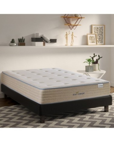 Matelas 180x200 Mémoire De Forme -  Fibres de Soja Naturel