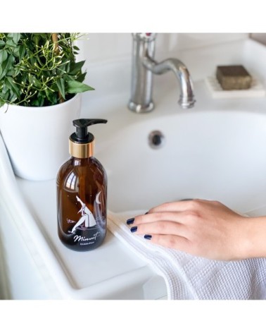 Distributeur de savon en verre ambré 300ml - édition limitée MINUIT