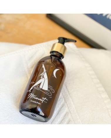 Distributeur de savon en verre ambré 300ml - édition limitée MINUIT