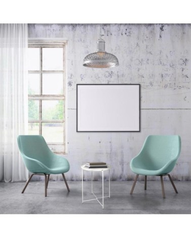 Table d'appoint en métal intérieur extérieur blanc