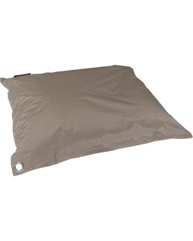 Grand coussin uni maxi taupe