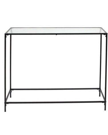 Console plateau en verre texturé