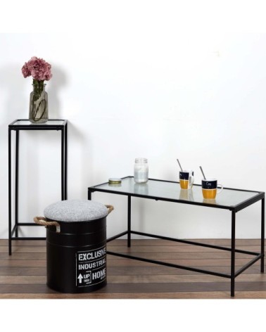 Sellette plateau en verre texturé rosa