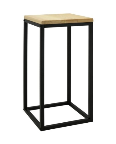 Sellette en métal et paulownia