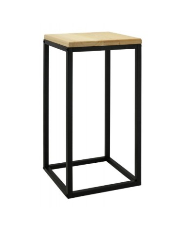 Sellette en métal et paulownia