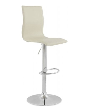 Tabouret bar métal beige 48x45x120cm