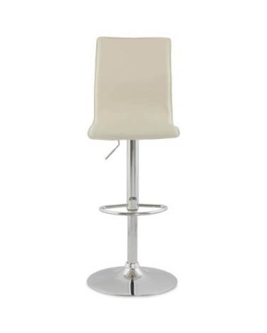Tabouret bar métal beige 48x45x120cm
