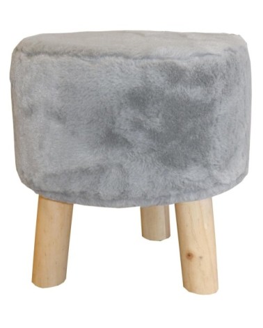 Pouf extra doux 3 pieds en bois doli