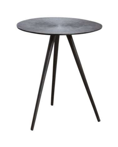 Table ronde métal zinc antique diamètre 40cm
