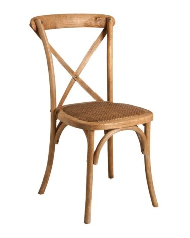 Chaise bistro en hêtre empilable unitaire