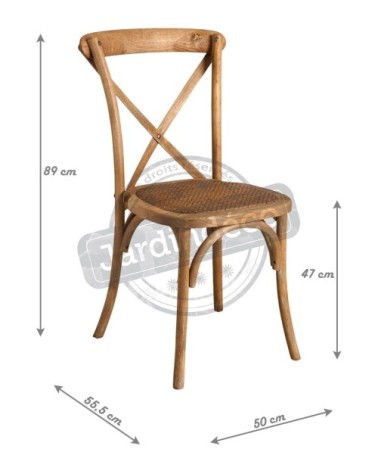 Chaise bistro en hêtre empilable unitaire