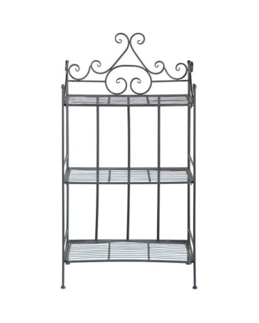 Etagère pliante à plantes arabesques droite 3 niveaux