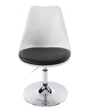 Chaise métal blanc 54x48x85cm