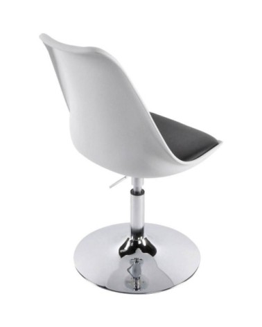 Chaise métal blanc 54x48x85cm