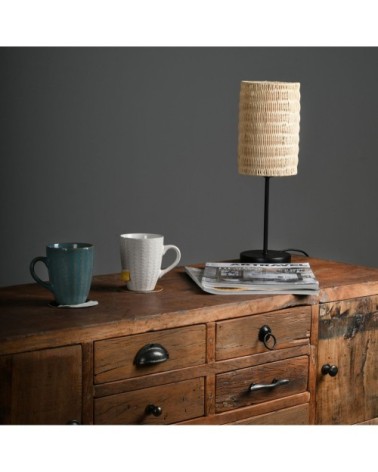 Console en bois recyclé et métal