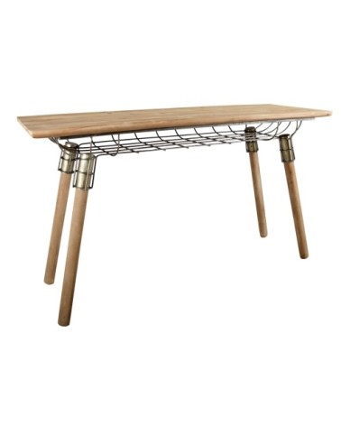 Console en pin et métal