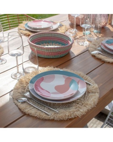 Lot de 4 sets de table en raffia