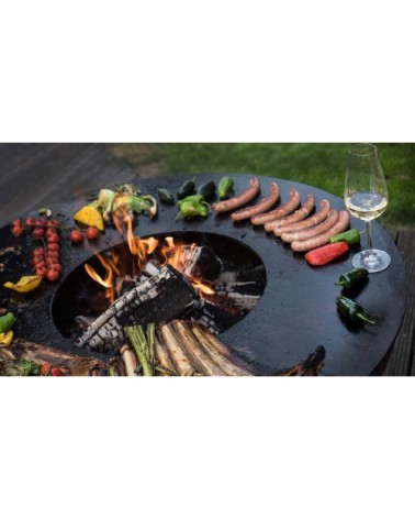 Barbecue brasero en acier  carus diamètre 62 cm hauteur 71 cm