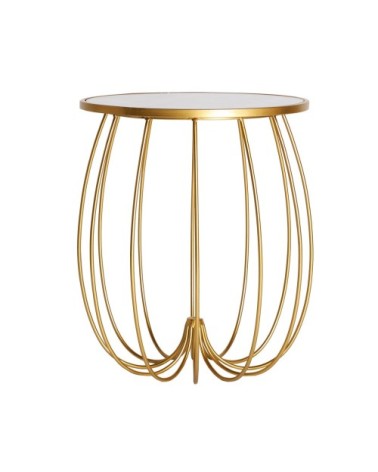 Table d'appoint en fer en doré 43x43x52 cm