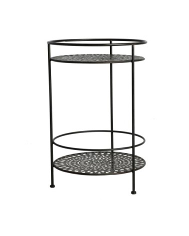 Table d'appoint en fer noir 42x42x62