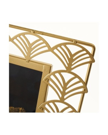 Cadre photo à poser en métal doré 10x15cm