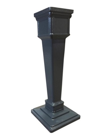 Colonne pour boîte aux lettres en aluminium grand modèle 1950 gris