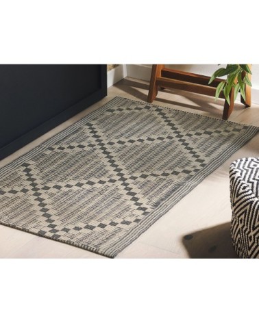 Tapis en matériaux synthétiques marron 105x60cm