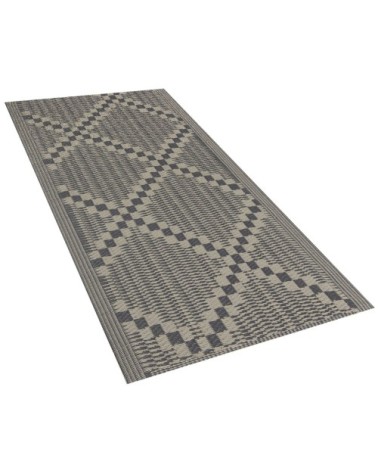 Tapis en matériaux synthétiques marron 105x60cm