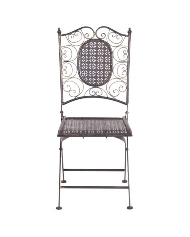 Lot de 2 chaises de jardin noires