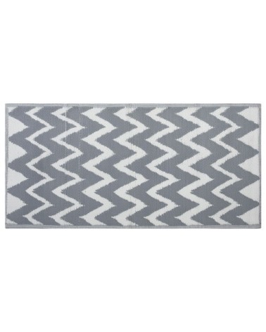 Tapis en matériaux synthétiques gris 180x90cm