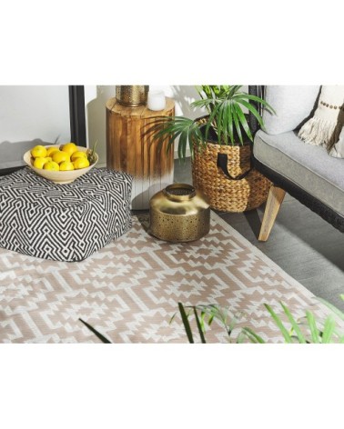 Tapis en matériaux synthétiques beige 180x120cm