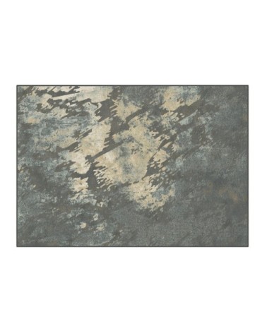 Tapis rectangulaire en viscose en tons foncés 300x200x1 cm