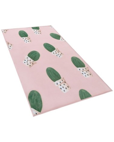 Tapis en tissu rose 150x80cm
