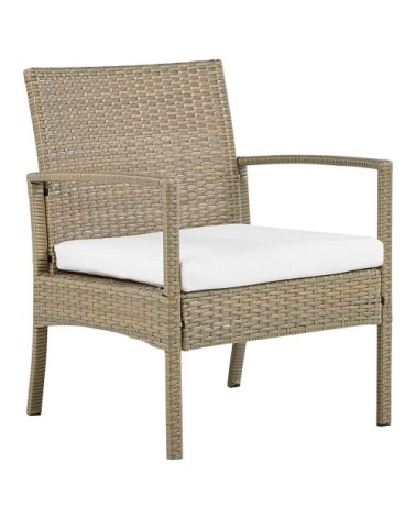 Ensemble de jardin tendance 4 places effet rotin