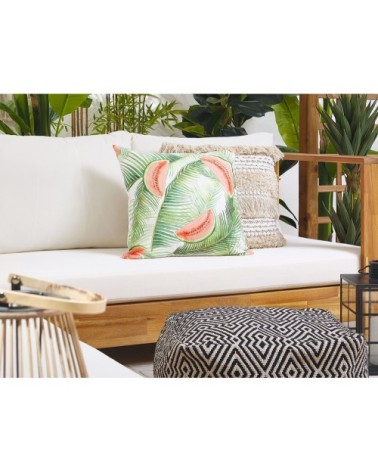 Lot de 2 coussins carré multicolores