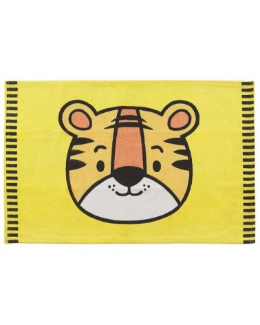 Tapis en tissu jaune 90x60cm