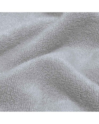 Drap de bain zéro twist 560gr/m²  gris perle 70x140 cm