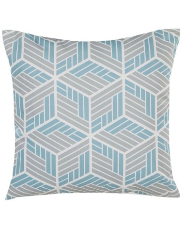 Lot de 2 coussins décoratifs de jardin avec motif effet 3D carré