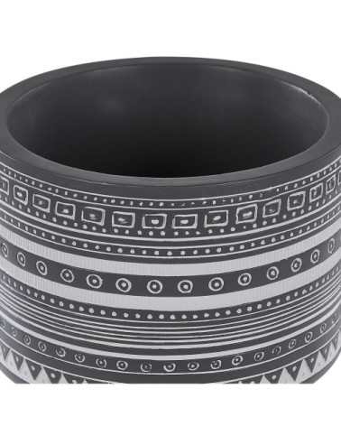 Cache-pot d'extérieur en matériaux synthétiques gris H35