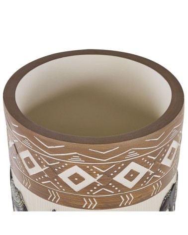 Cache-pot d'extérieur en matériaux synthétiques marron H55