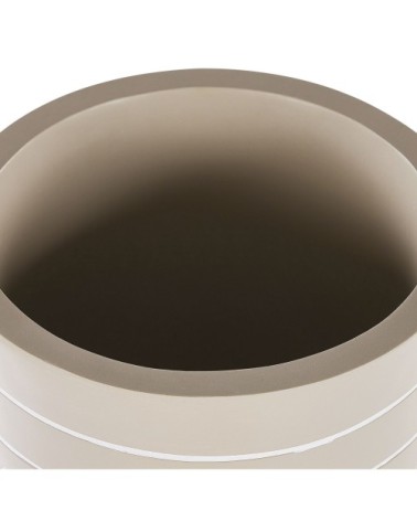 Cache-pot d'extérieur en matériaux synthétiques beige H55