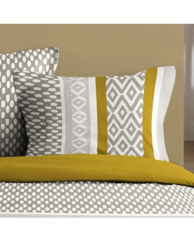 Parure de couette 100% coton 57 fils imprimée 240x220cm 2 taies