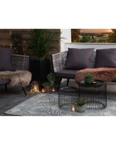 Tapis en matériaux synthétiques gris 180x120cm