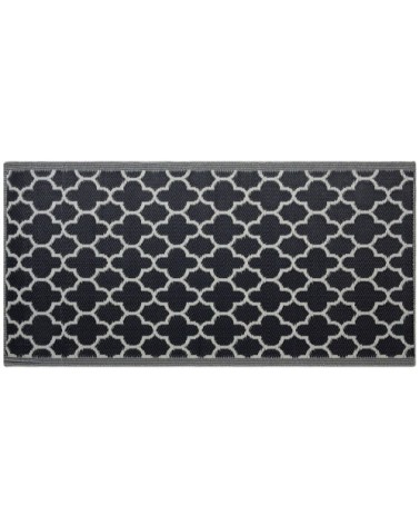 Tapis en matériaux synthétiques noir 180x90cm