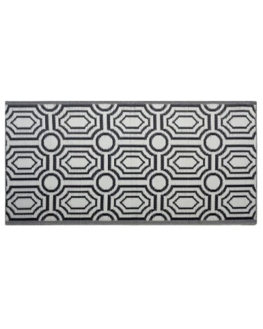 Tapis en matériaux synthétiques noir 180x90cm