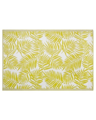 Tapis en matériaux synthétiques jaune 180x120cm