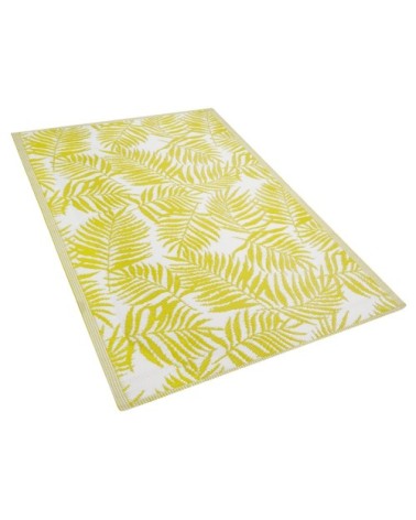 Tapis en matériaux synthétiques jaune 180x120cm